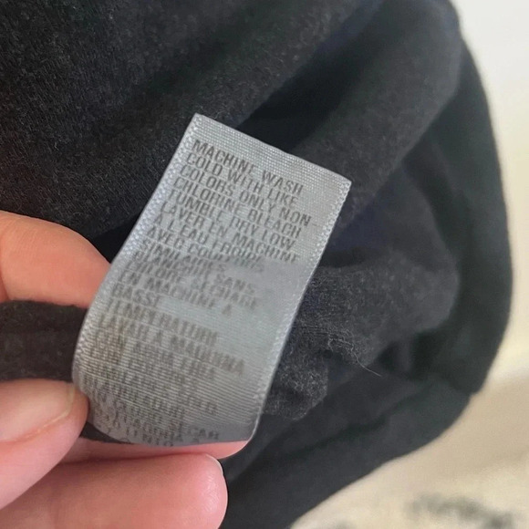 Standard James Perse ESTILO Charcoal Heather Gray Ruched Short Sleeve Dress Size - Picture 10 of 10